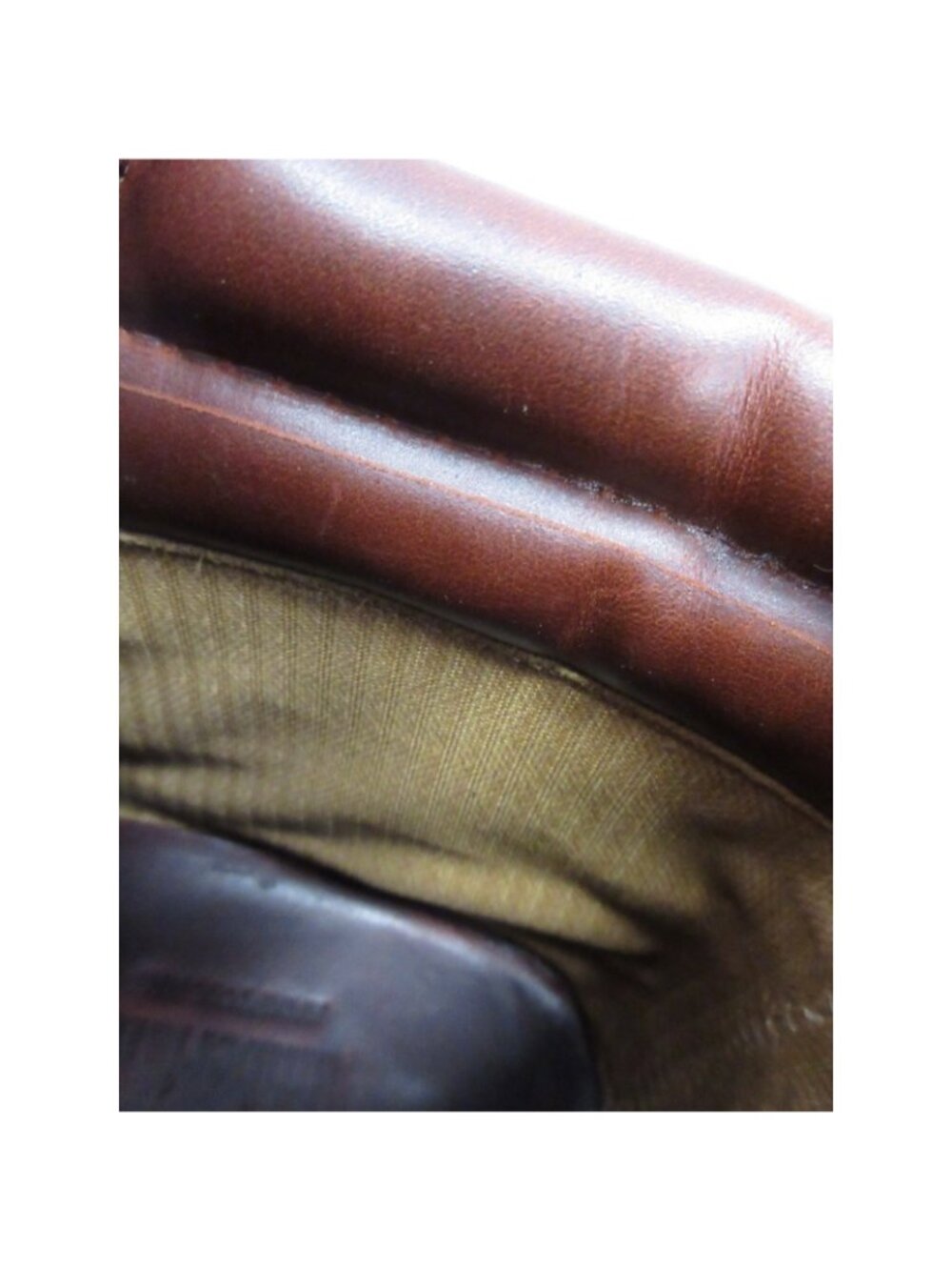 VINTAGE Timberland Boots 11 M Leather 7 Eye Moc Toe Lug Sole Lace Up * - Picture 10 of 12